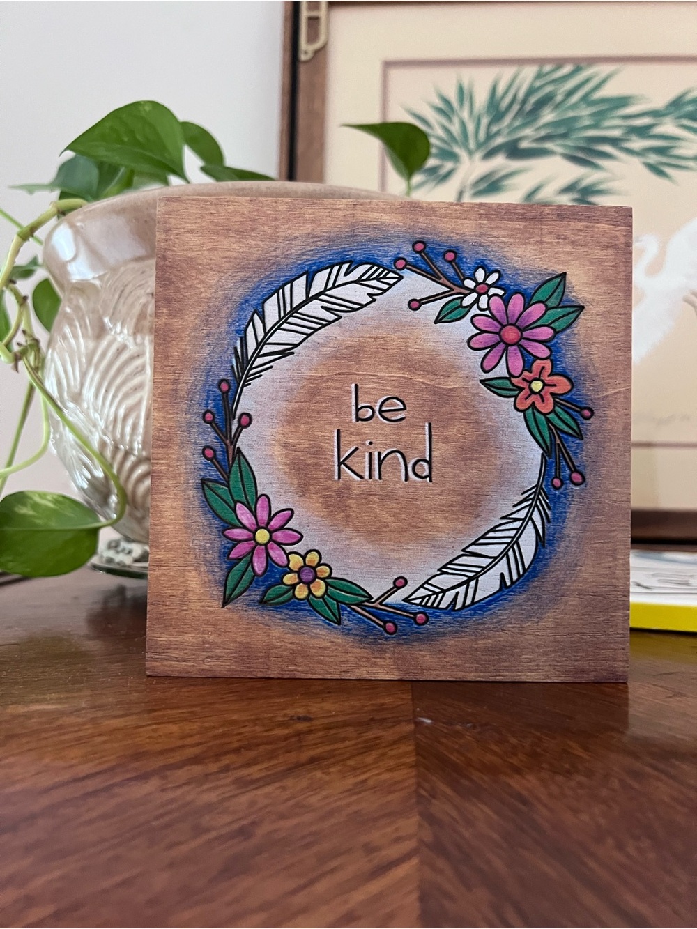 Primitives by Kathy Wood Wall Plaque in Natural Brown